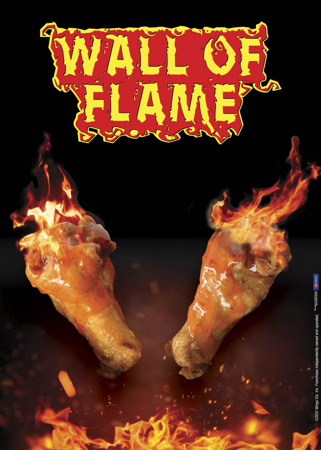 Wings Etc. Brings The Heat For 28 Years With 'Wall of Flame' Challenge Wings Etc. Franchise