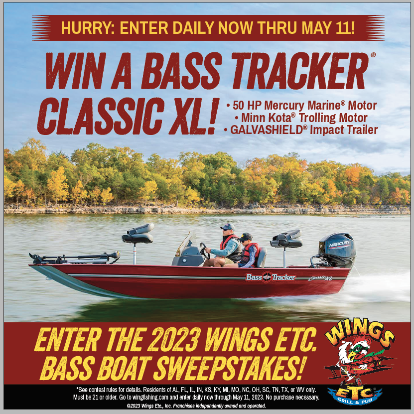 Jackson resident wins Wings Etc. boat giveaway
